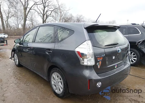 2012 Toyota Prius V Three из США, поврежденный, VIN JTDZN3EU7C3121570